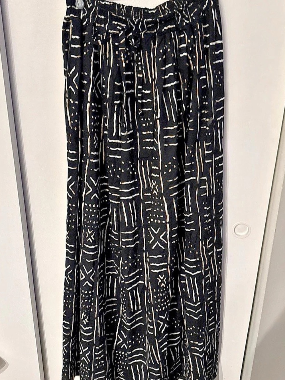 Midget Giraffe (Honey Tribe) African Print Palazzo Pants Ankara Geometric Small